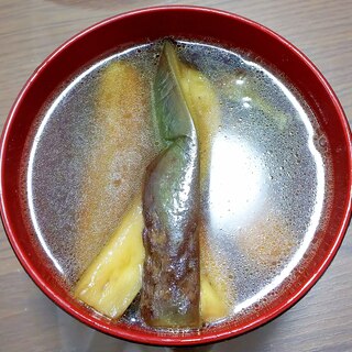 茄子の中華風スープ